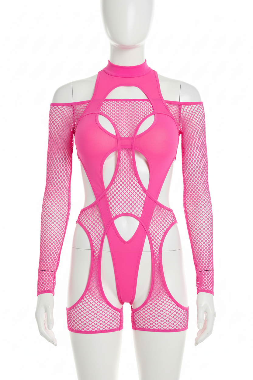 Maniquí frontal body rosa