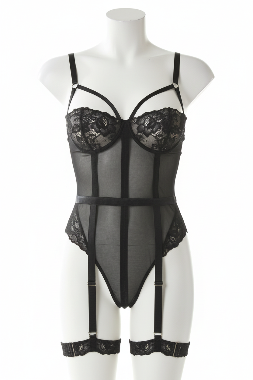 Maniquí frontal negro