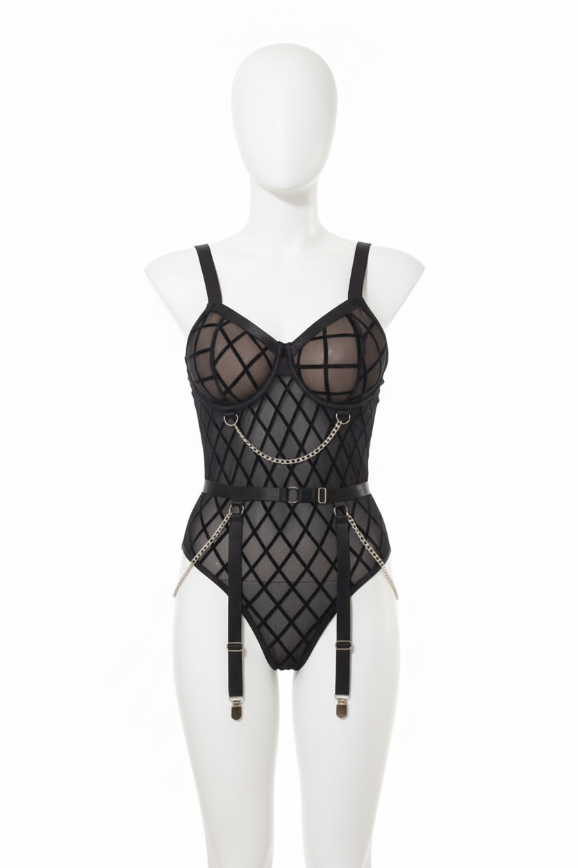 Maniquí frontal negro