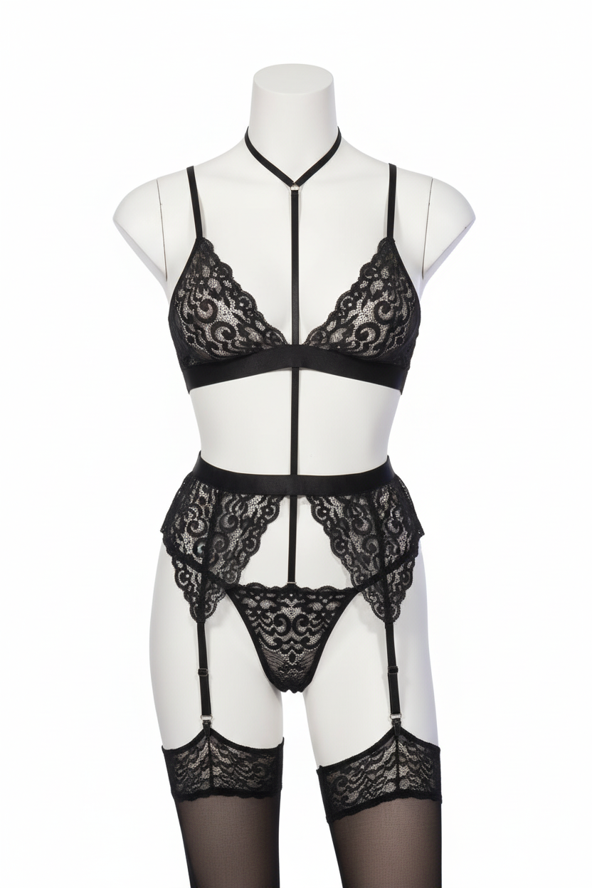 Maniquí frontal negro