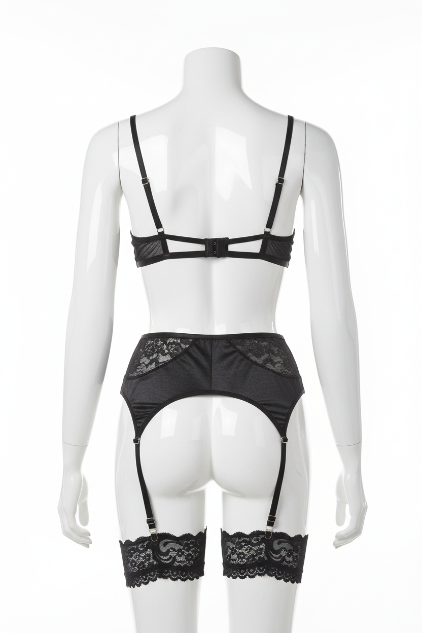 Maniquí trasera conjunto negro