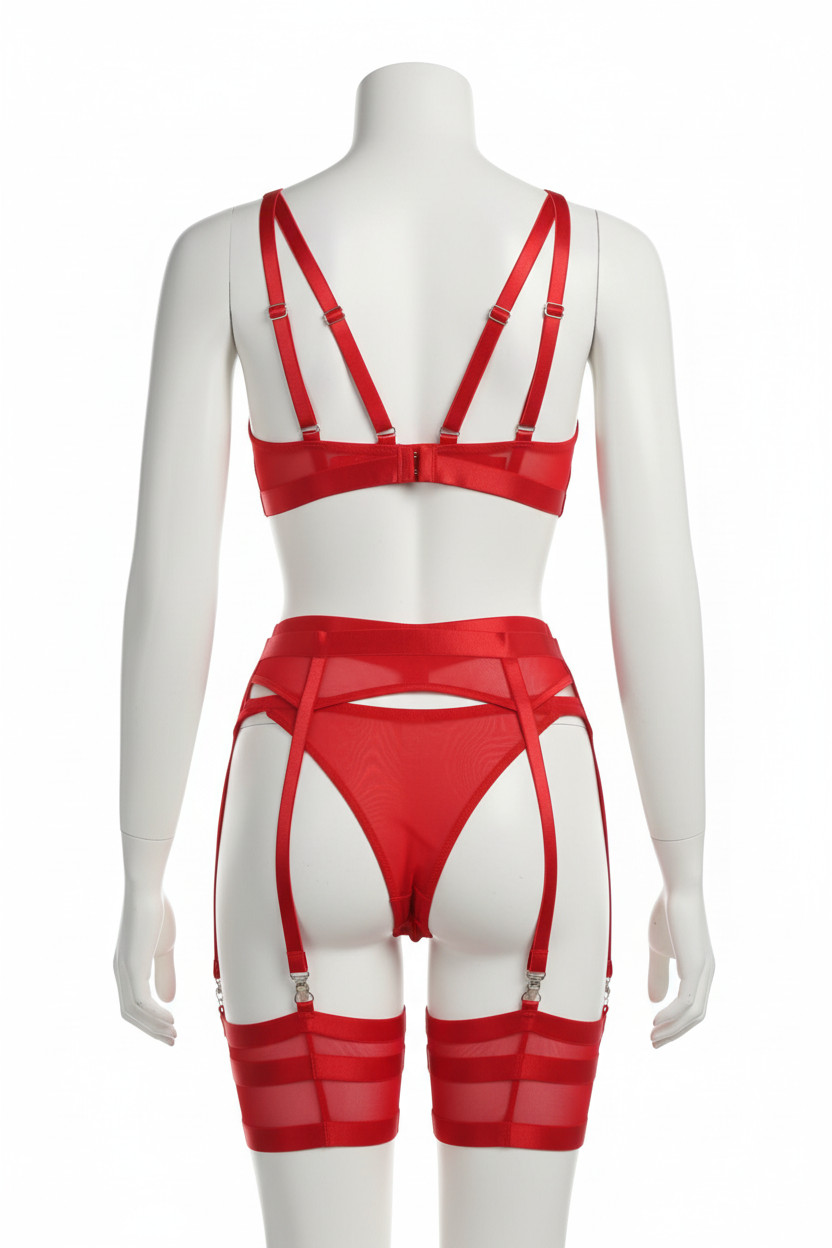 Maniquí trasera rojo