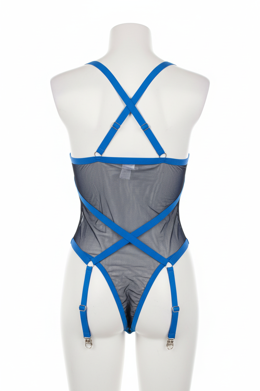 Maniquí trasera teddy azul