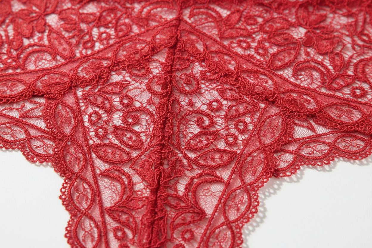 Textura encaje rojo