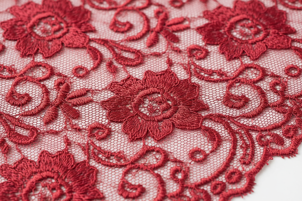 Textura encaje rojo
